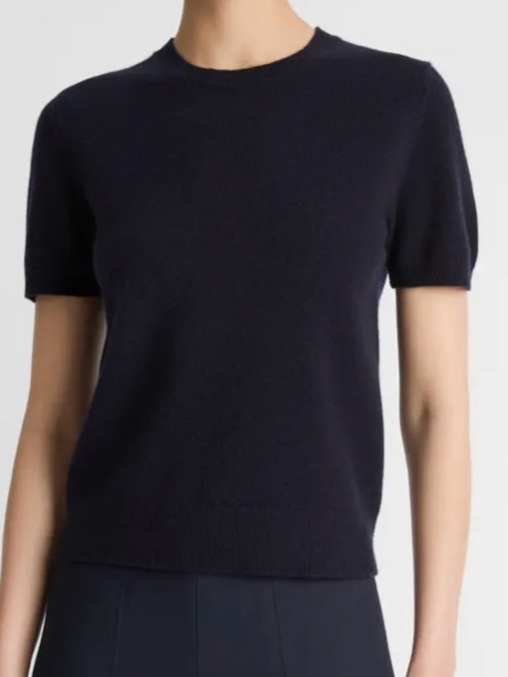 New VINCE Wool & Cashmere Crewneck Sweater - Black XS